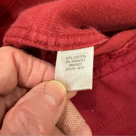 Christopher & Banks Corduroy Jacket Pockets Stretch Rust Women’s Size Large - Picture 13 of 14